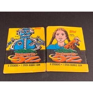 1985 Topps Return to Oz Sealed Sticker Packs Lot of 2 Vintage
